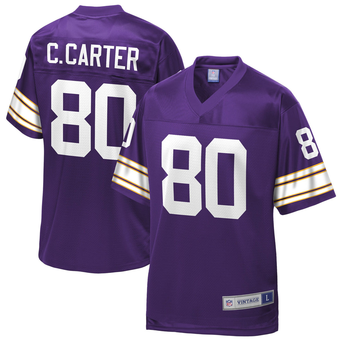 Chris Carter Minnesota Vikings purple Pro Line jersey