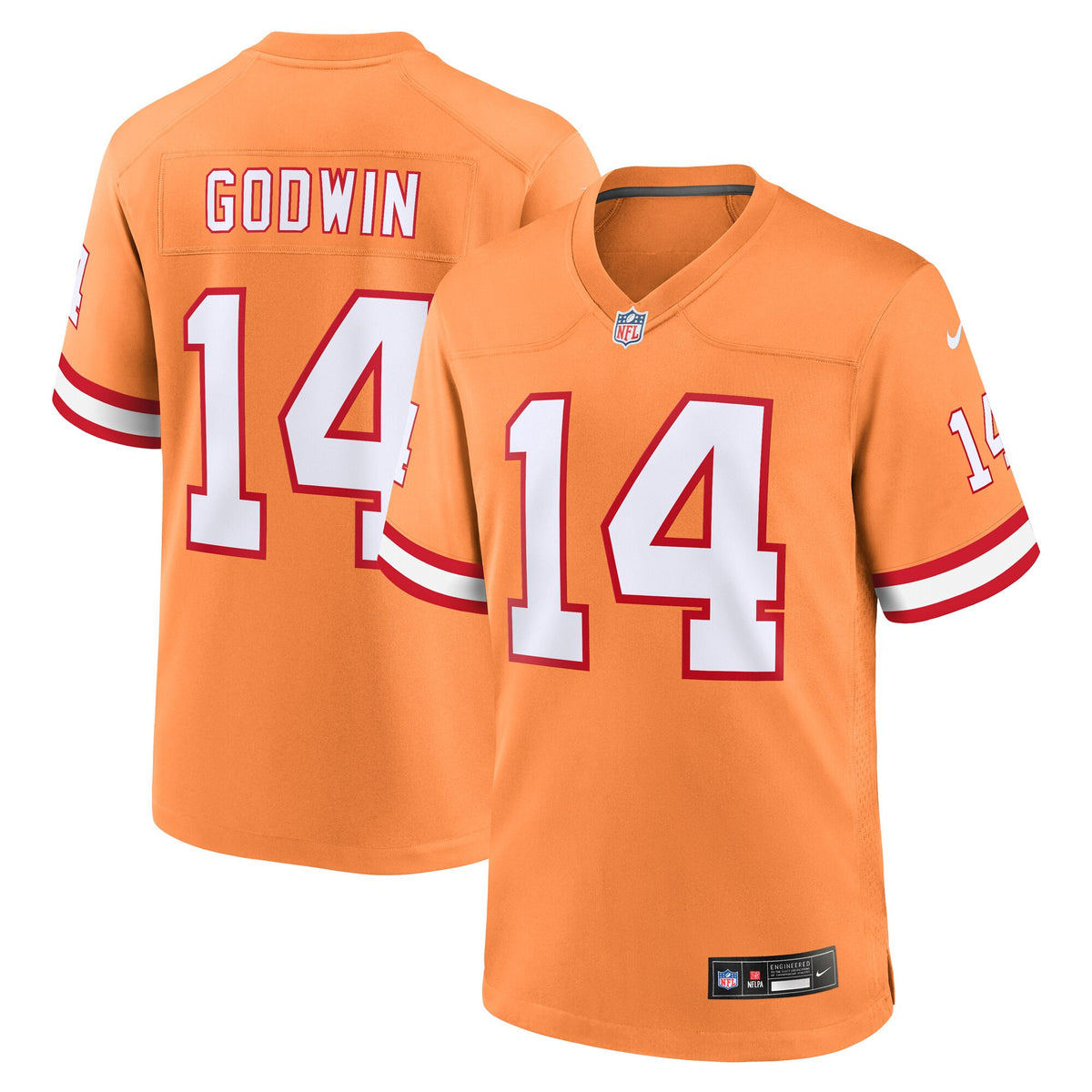 Chris Godwin Tampa Bay Buccaneers orange Throwback jersey