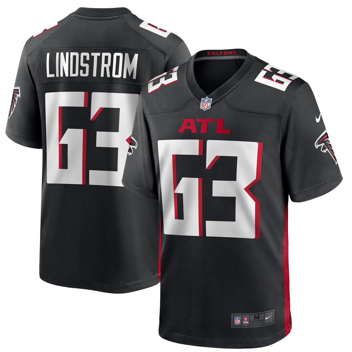 Chris Lindstrom Atlanta Falcons black jersey