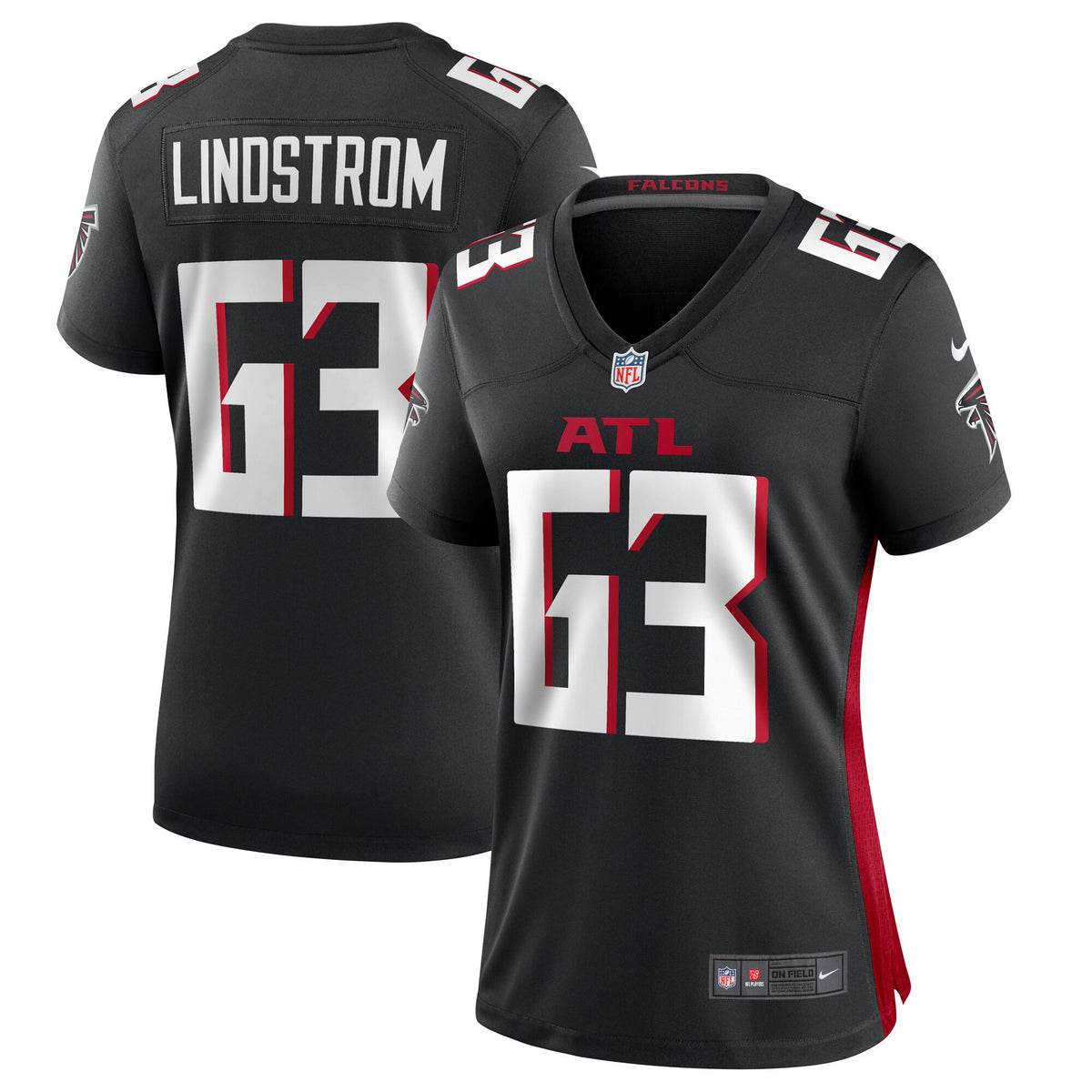 Chris Lindstrom Atlanta Falcons black jersey
