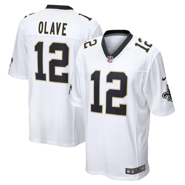 Chris Olave New Orleans Saints white Game jersey