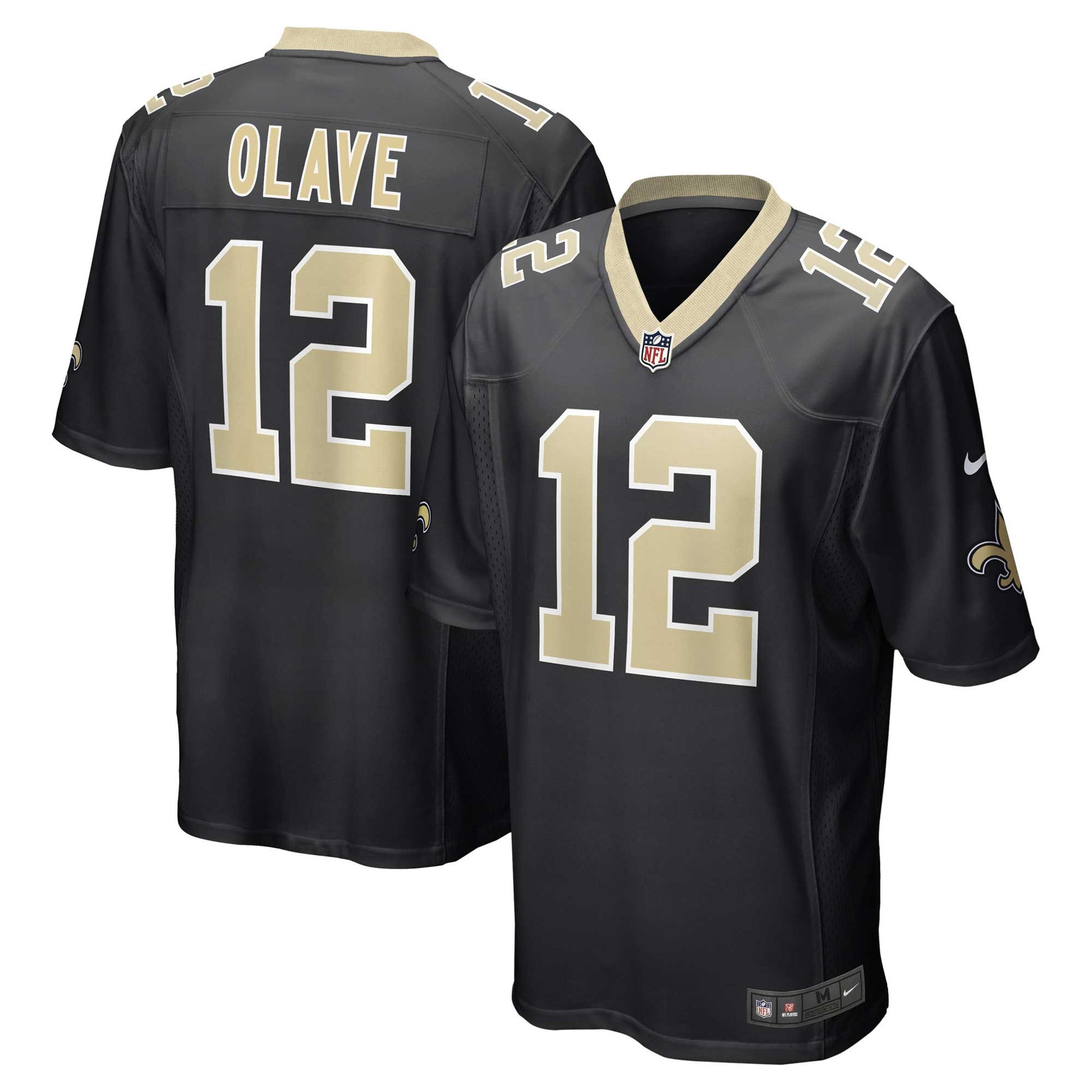 Chris Olave New Orleans Saints black jersey