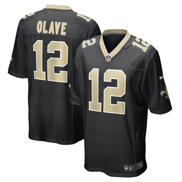 Chris Olave New Orleans Saints black jersey