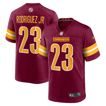 Chris Rodriguez Jr Washington Commanders burgundy jersey