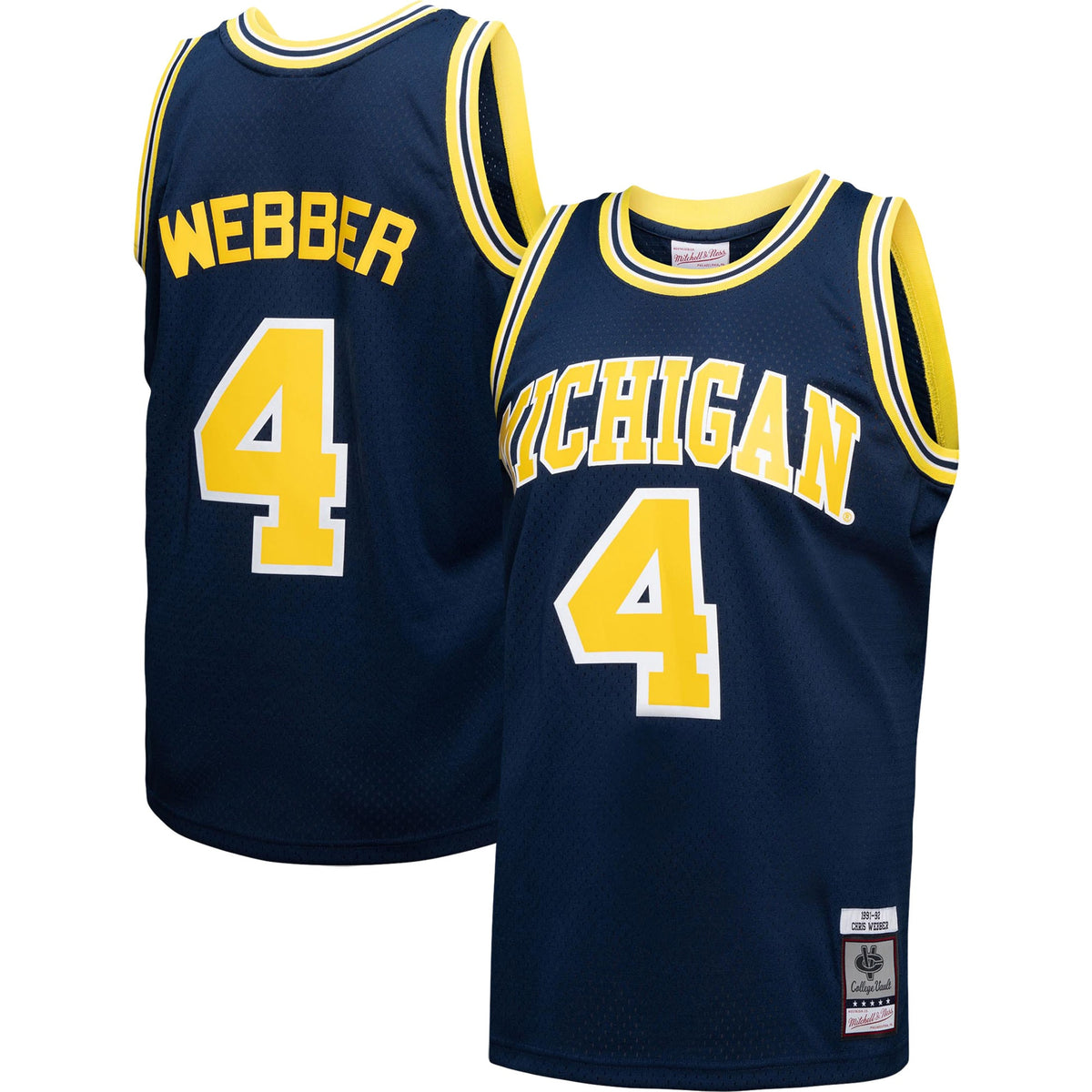 Chris Webber Michigan Wolverines navy jersey