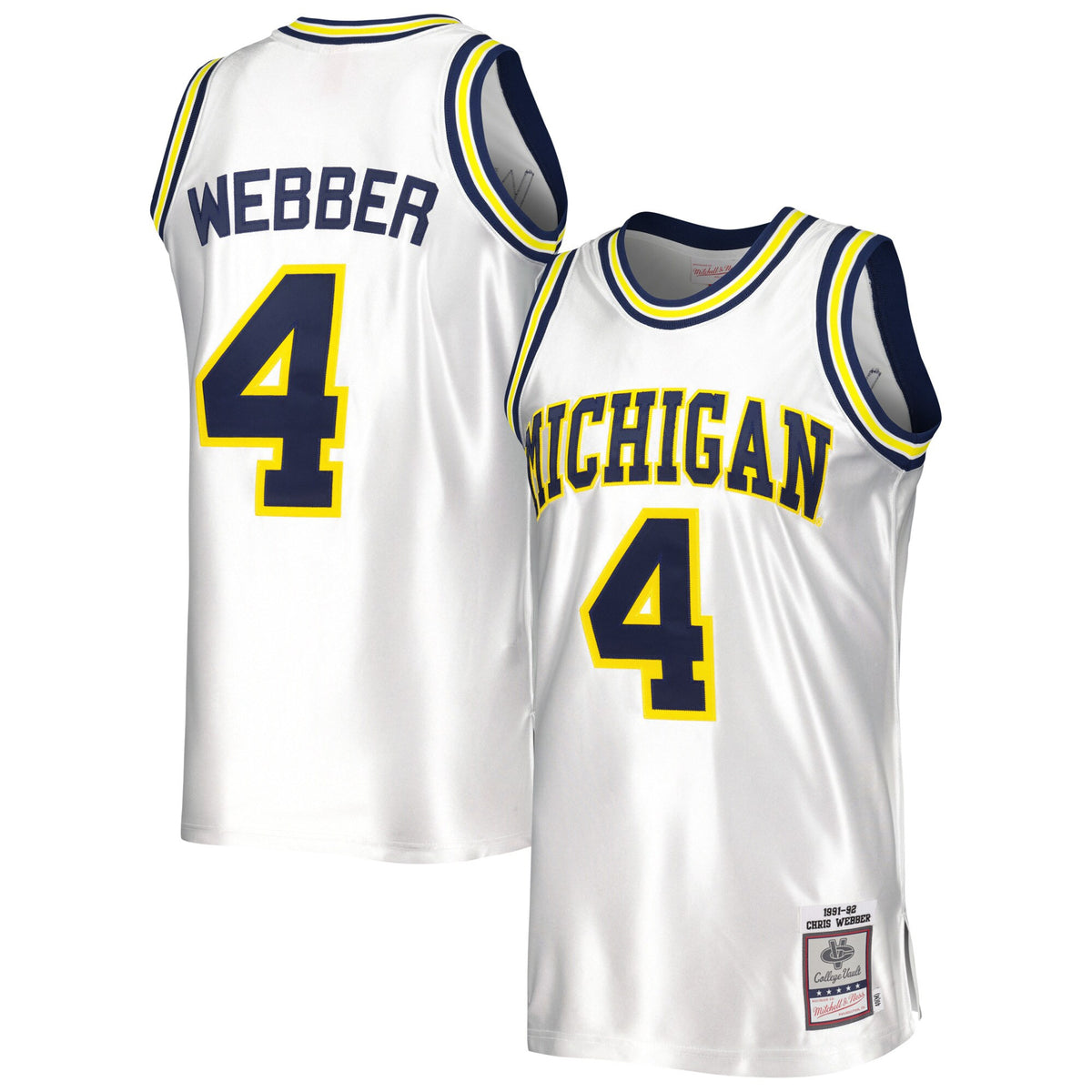 Chris Webber Michigan Wolverines white jersey