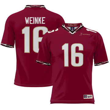Chris Weinke Heisman Garnet Florida State Seminoles jersey