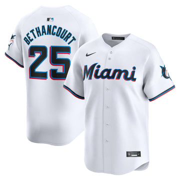 Christian Bethancourt Miami Marlins white Limited jersey