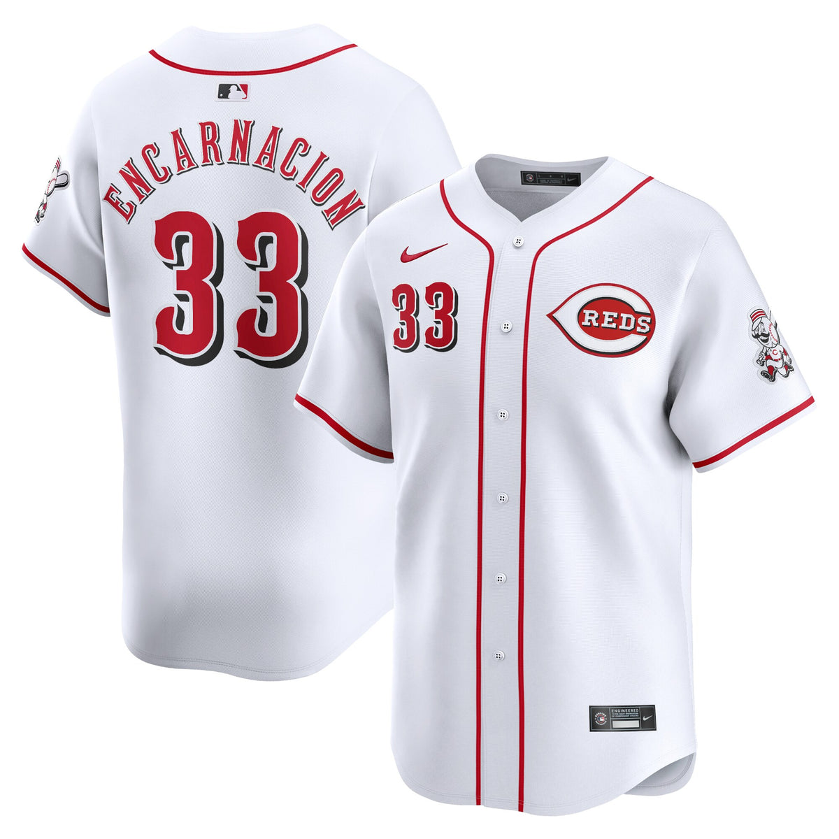 Christian Encarnacion-strand Cincinnati Reds white Limited jersey
