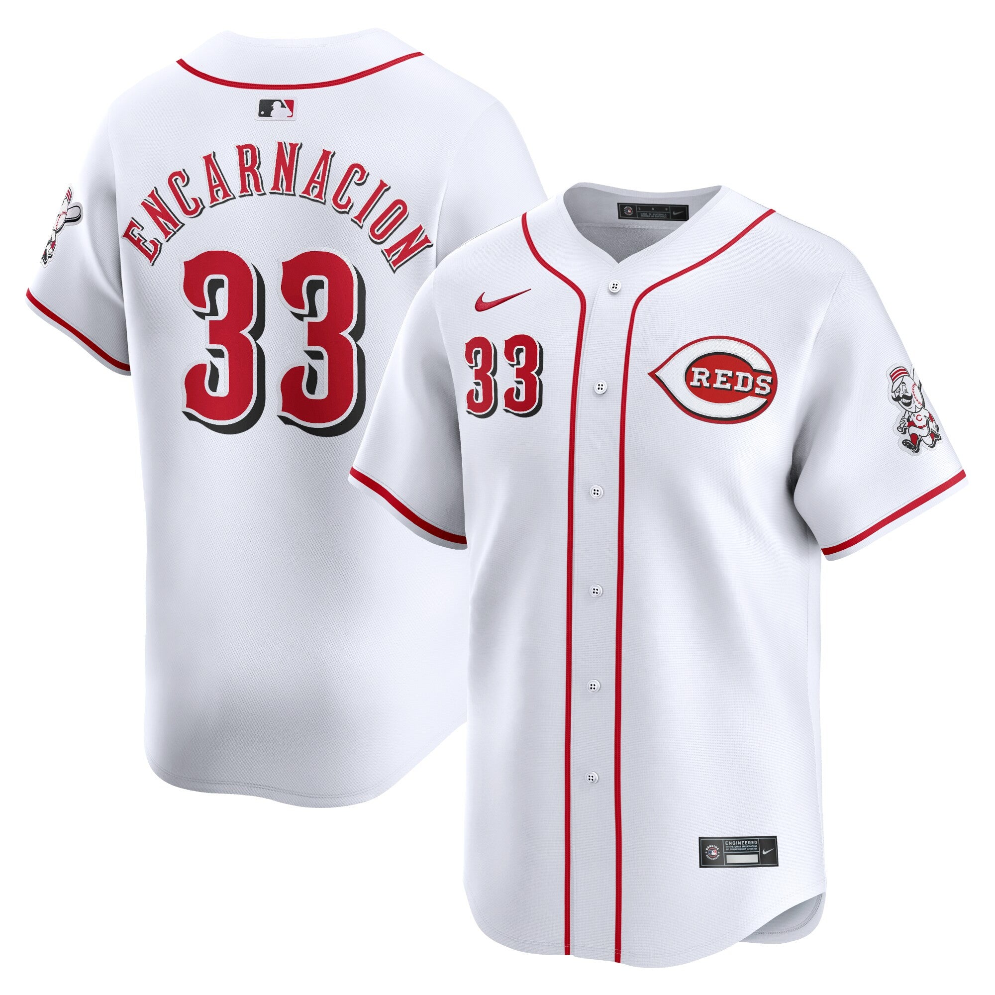 Christian Encarnacion-strand Cincinnati Reds white Limited jersey