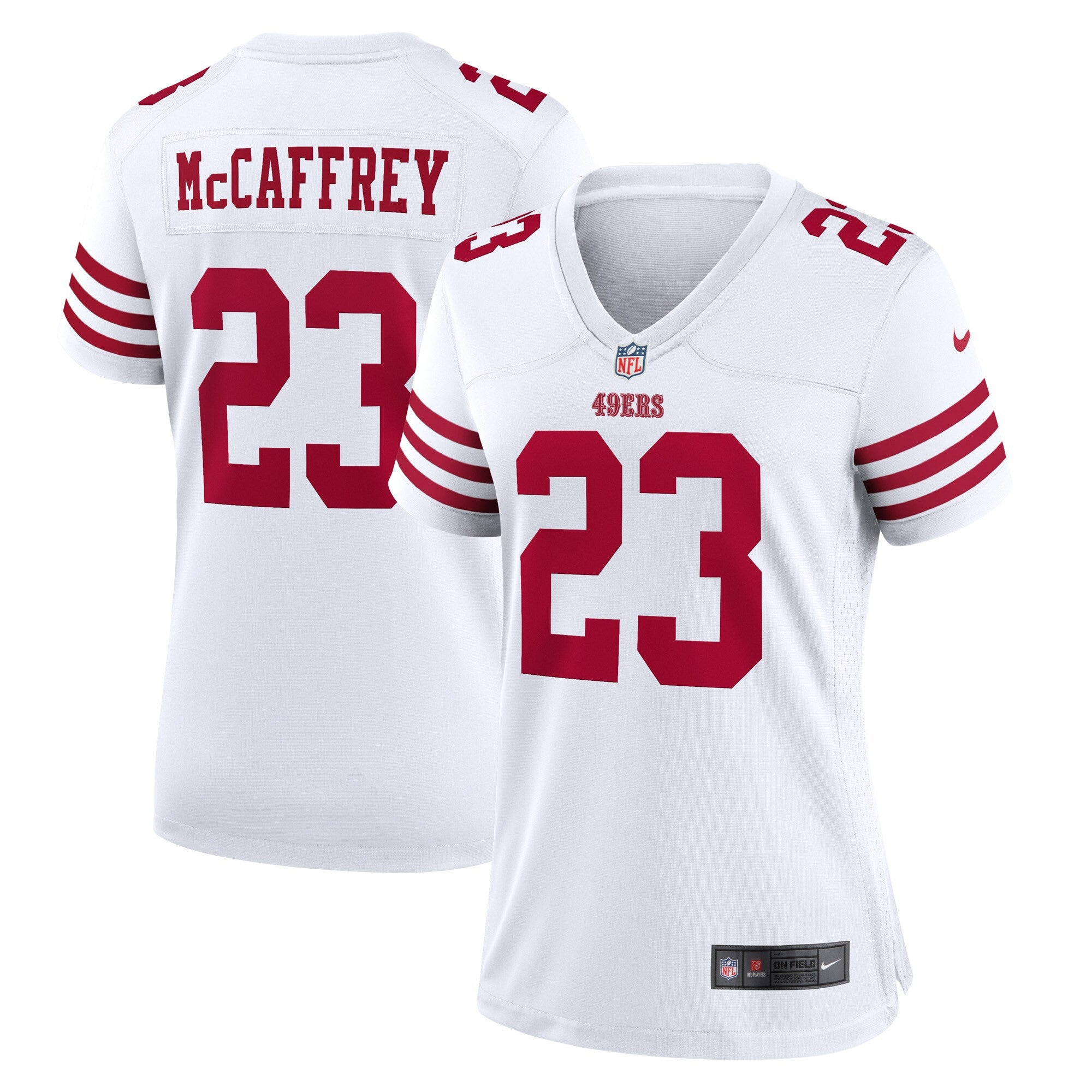 Christian Mccaffrey San Francisco 49ers white jersey