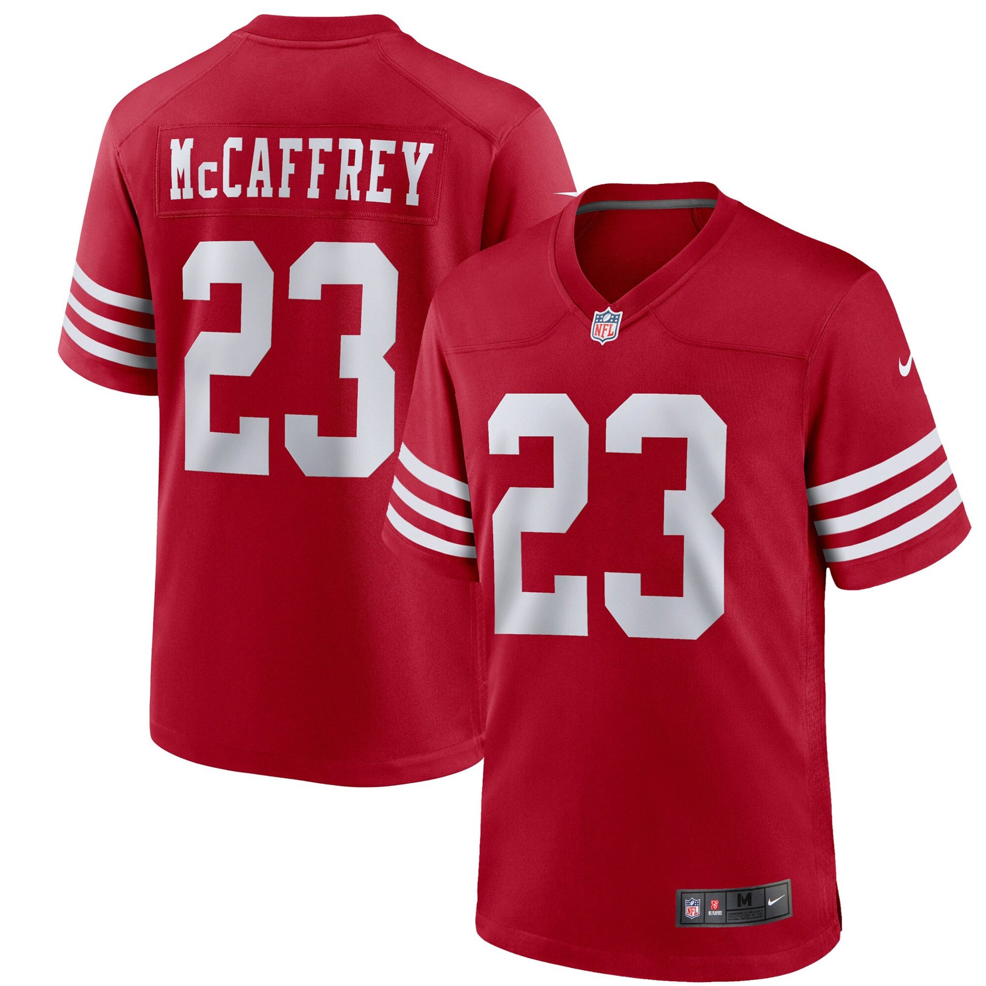 Christian Mccaffrey San Francisco 49ers scarlet jersey