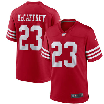 Christian Mccaffrey San Francisco 49ers scarlet jersey