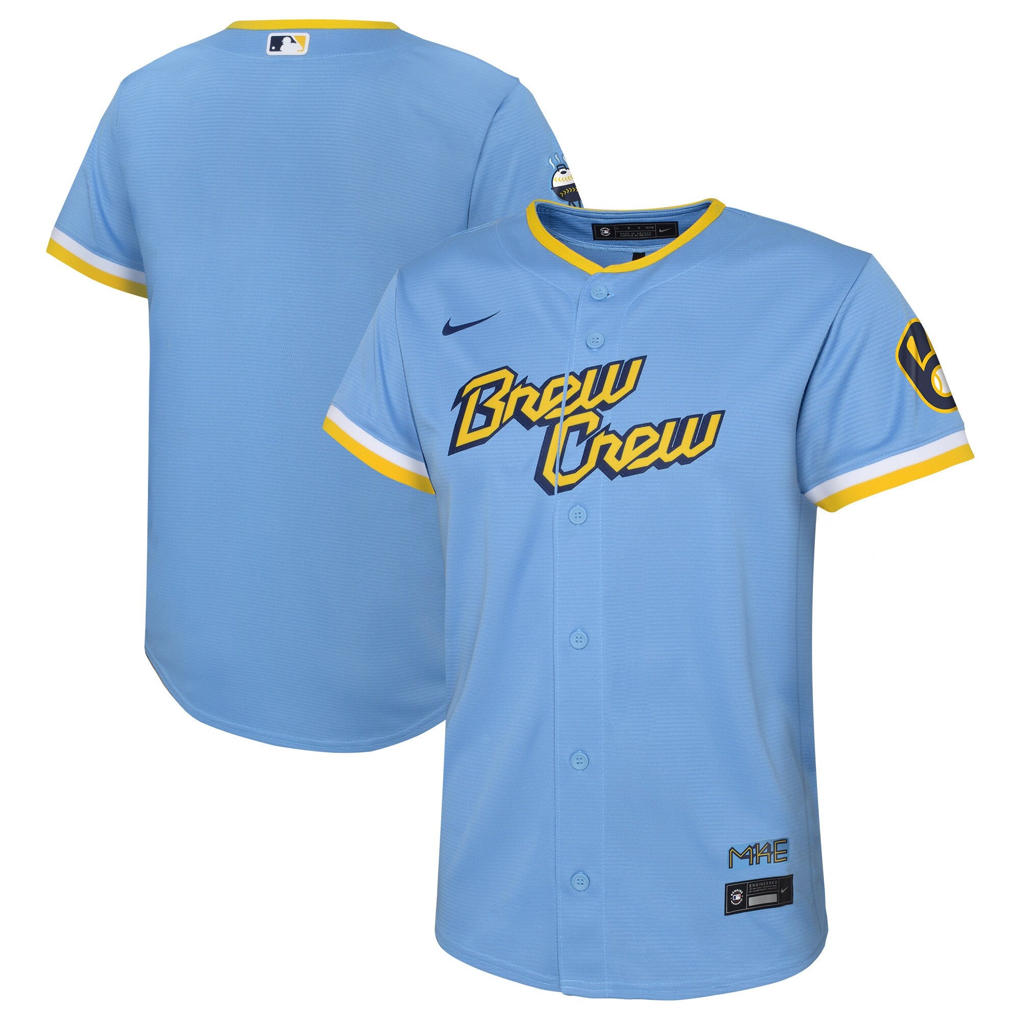 Christian Yelich Preschool Milwaukee Brewers blue City Connect jersey