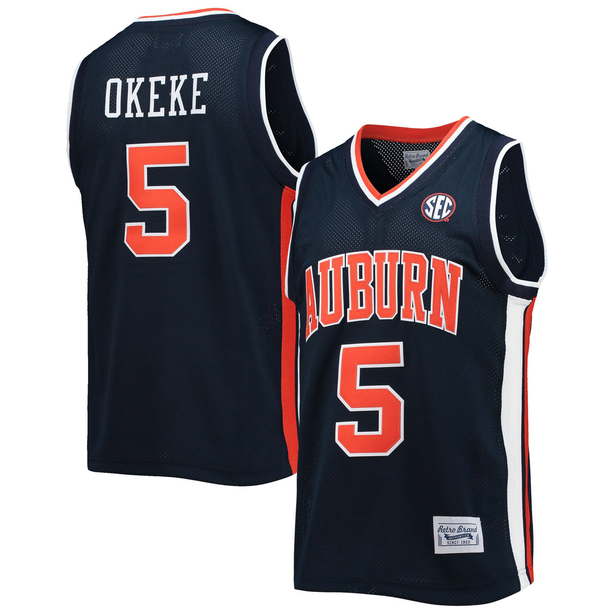 Chuma Okeke Original Auburn Tigers navy Retro jersey
