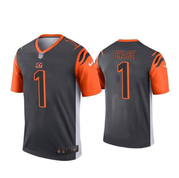 Ja'Marr Chase Cincinnati Bengals black Inverted Legend jersey