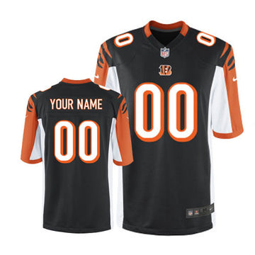 Custom Cincinnati Bengals black Game jersey