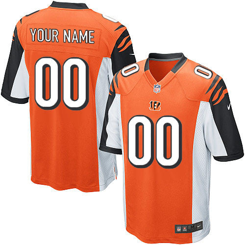 Custom Cincinnati Bengals orange Game jersey
