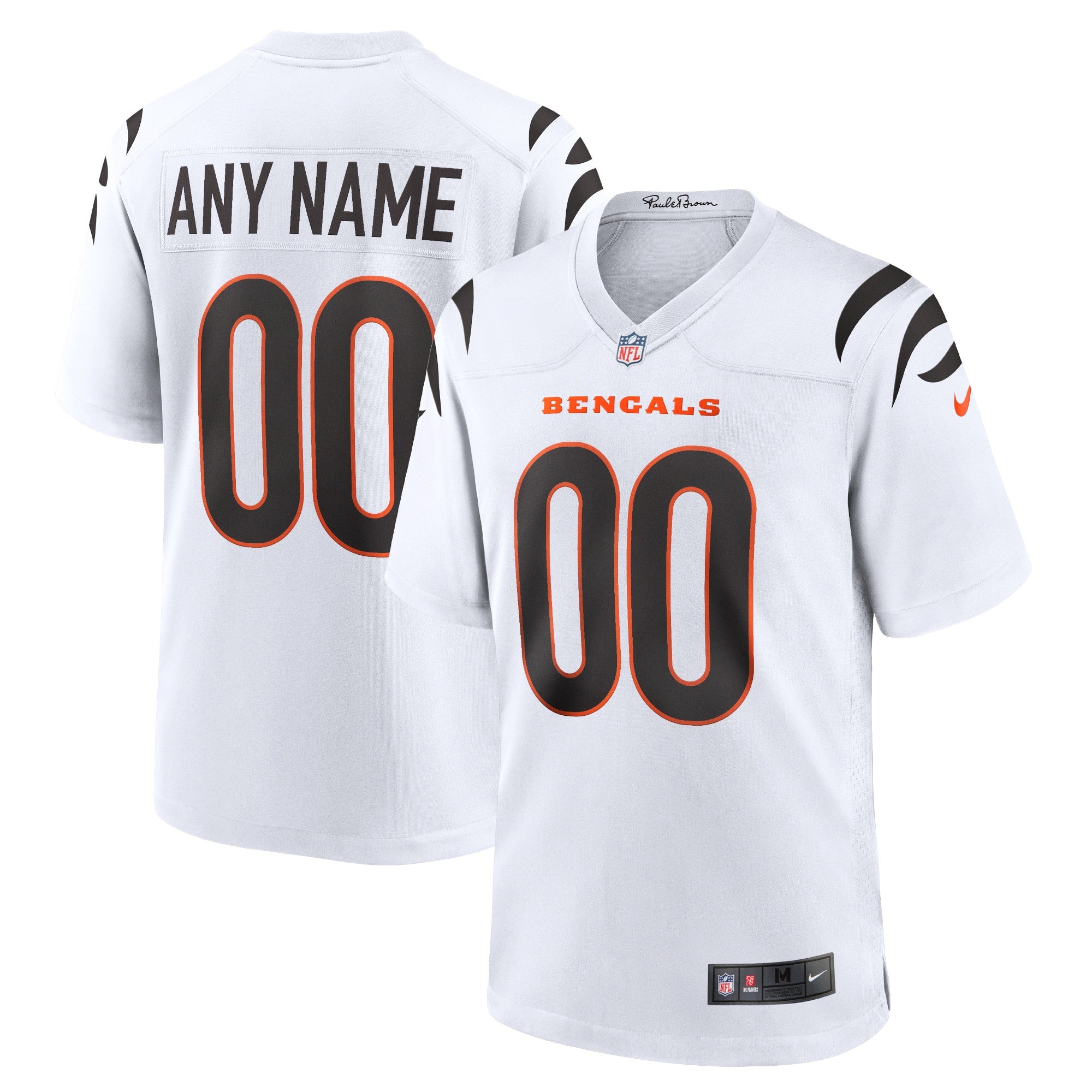 Cincinnati Bengals white Game jersey