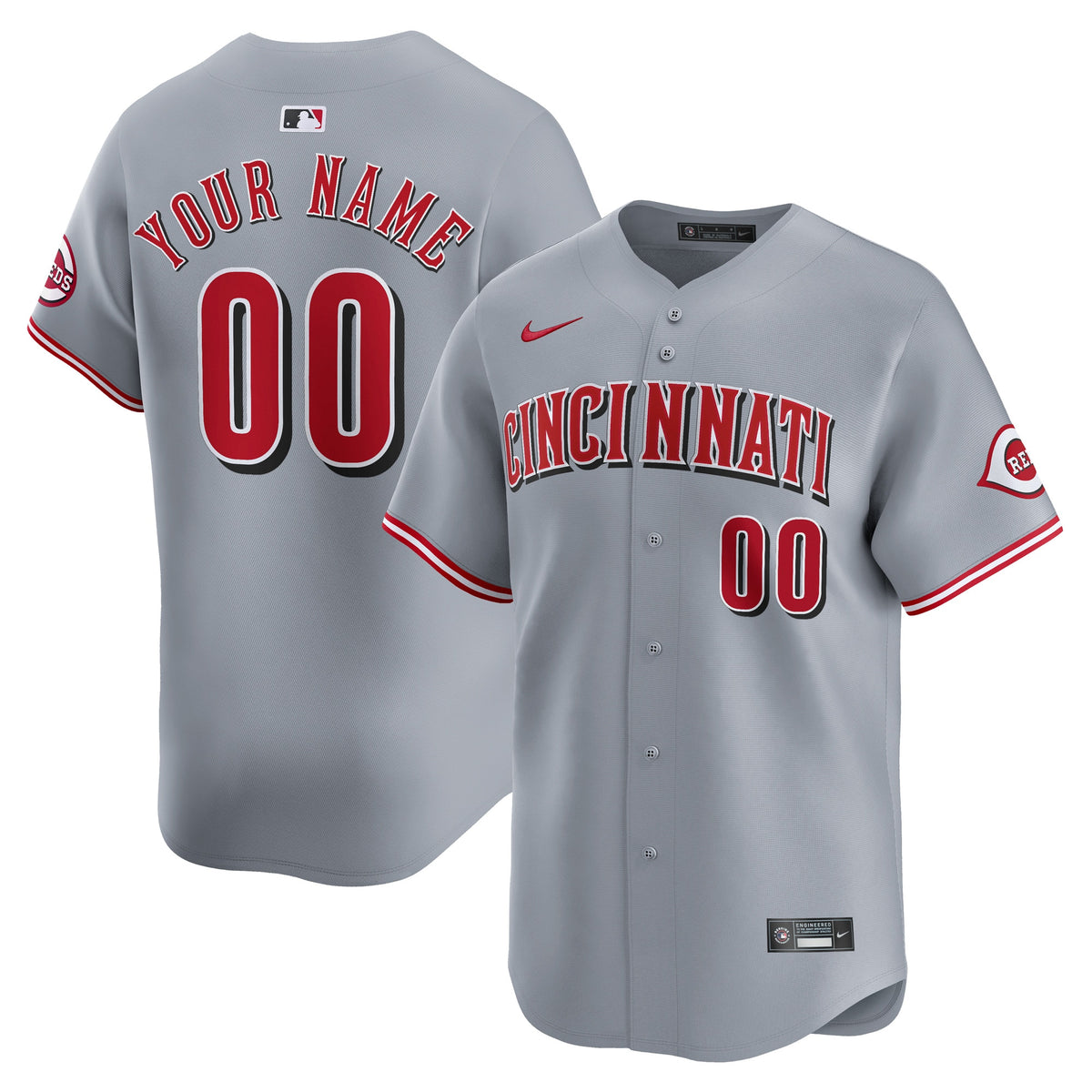 Cincinnati Reds gray Limited jersey
