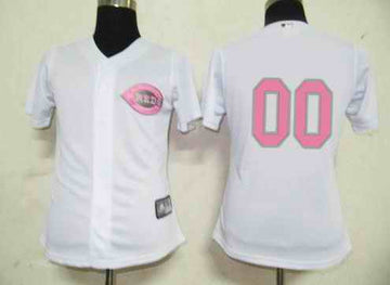 Blank White Cincinnati Reds pink jersey