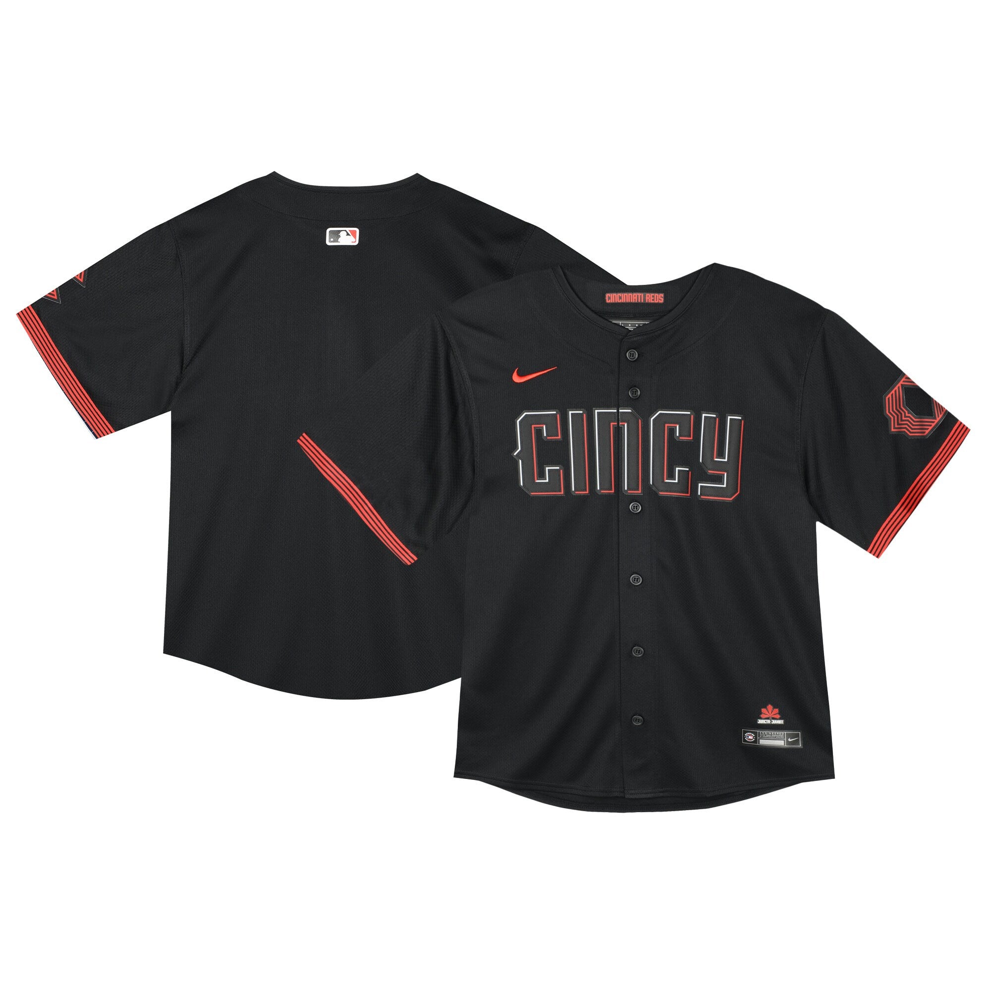 Cincinnati Reds black City Connect jersey