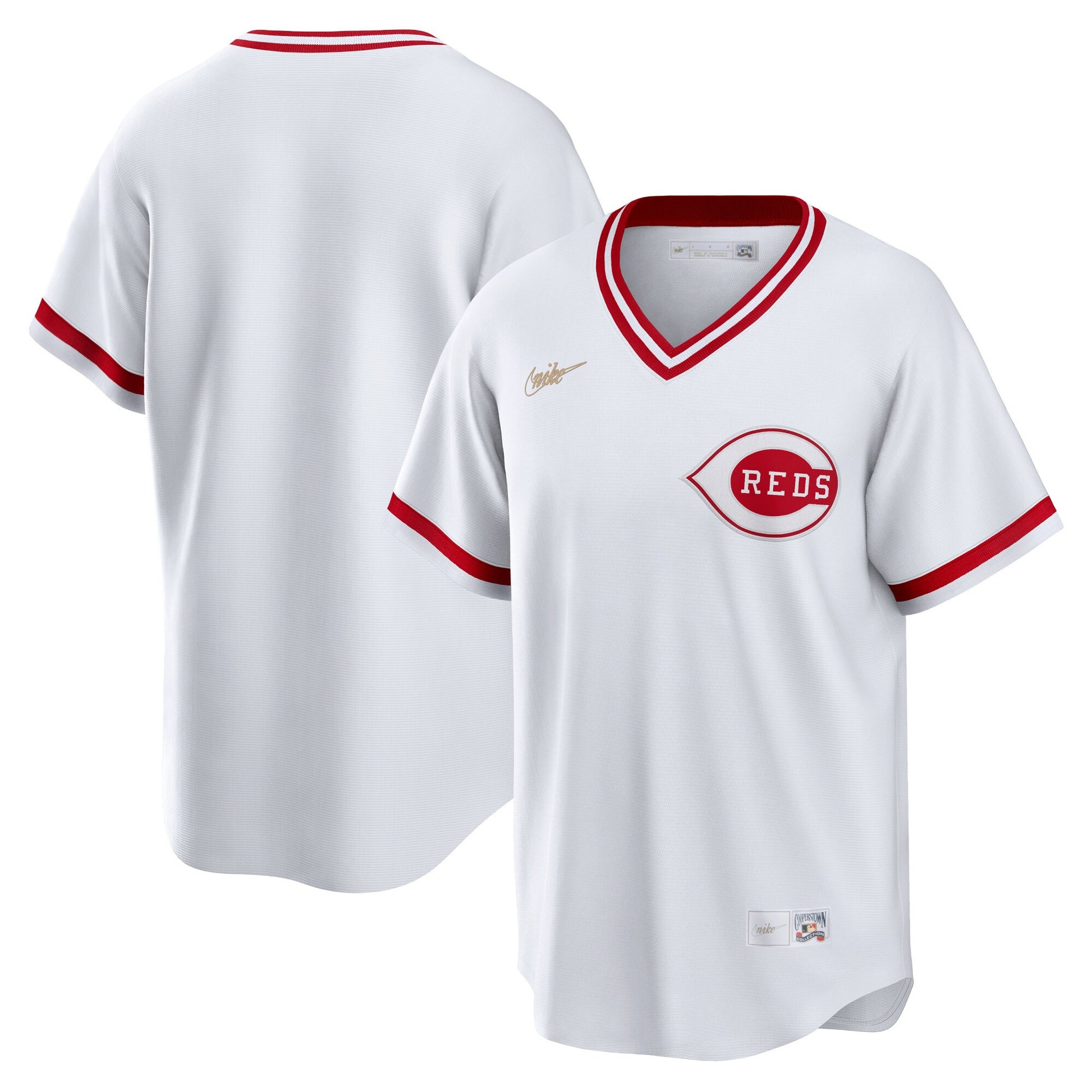 Cincinnati Reds white Cooperstown jersey