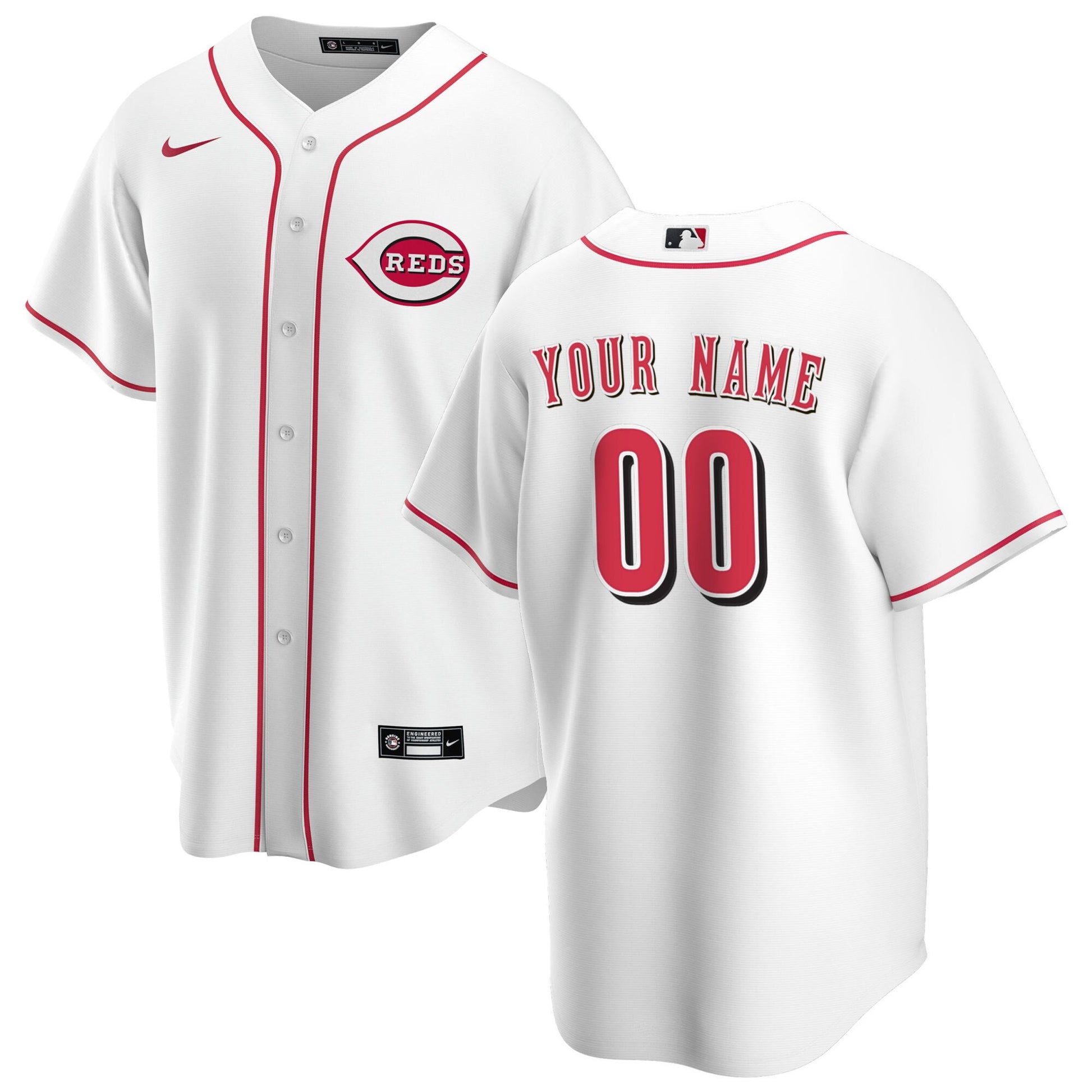 Cincinnati Reds white Home jersey