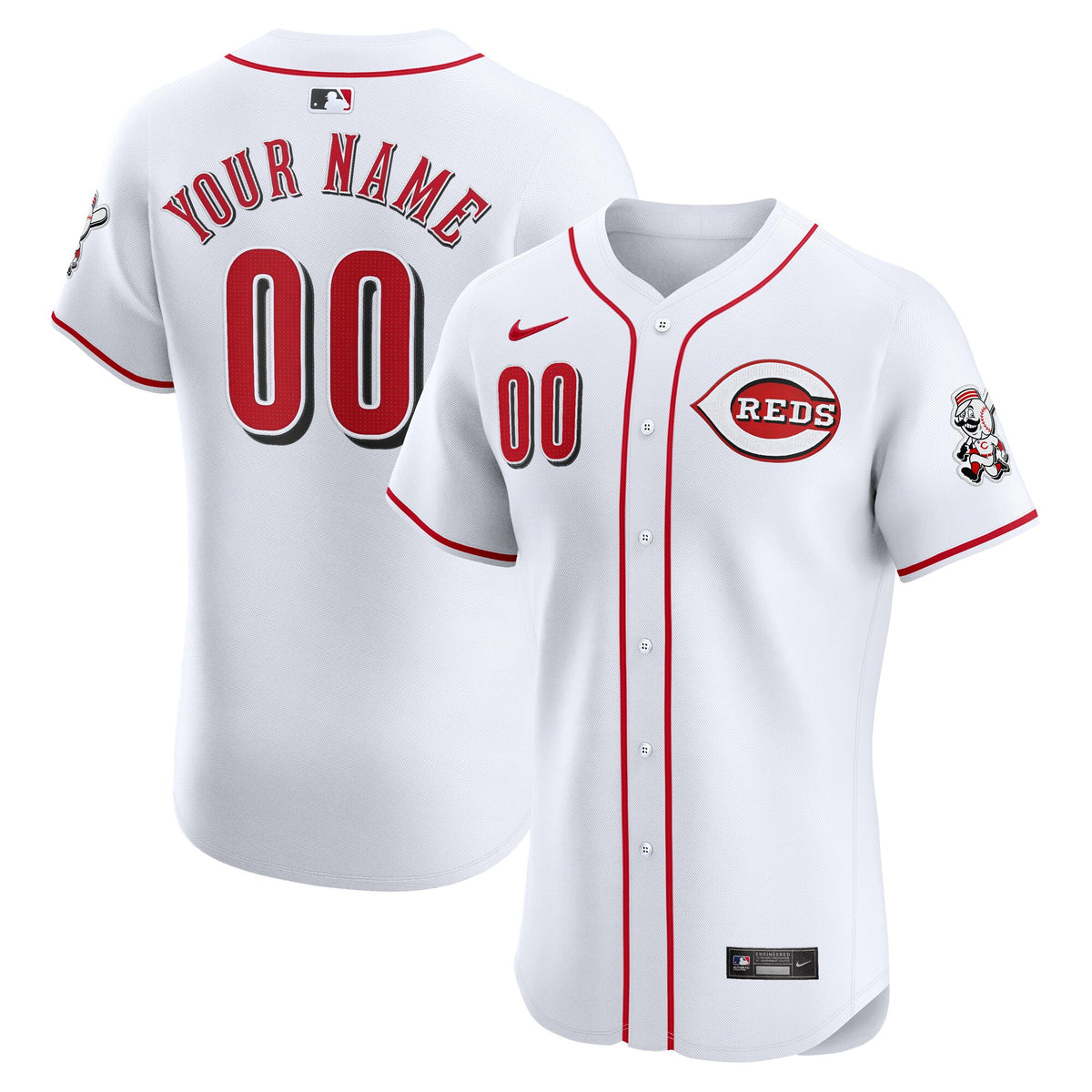 Cincinnati Reds white Elite jersey