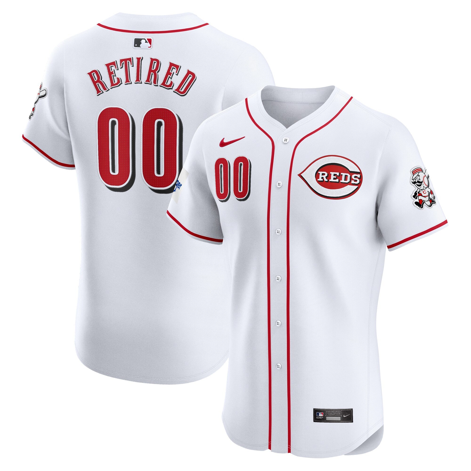 Cincinnati Reds white Elite jersey