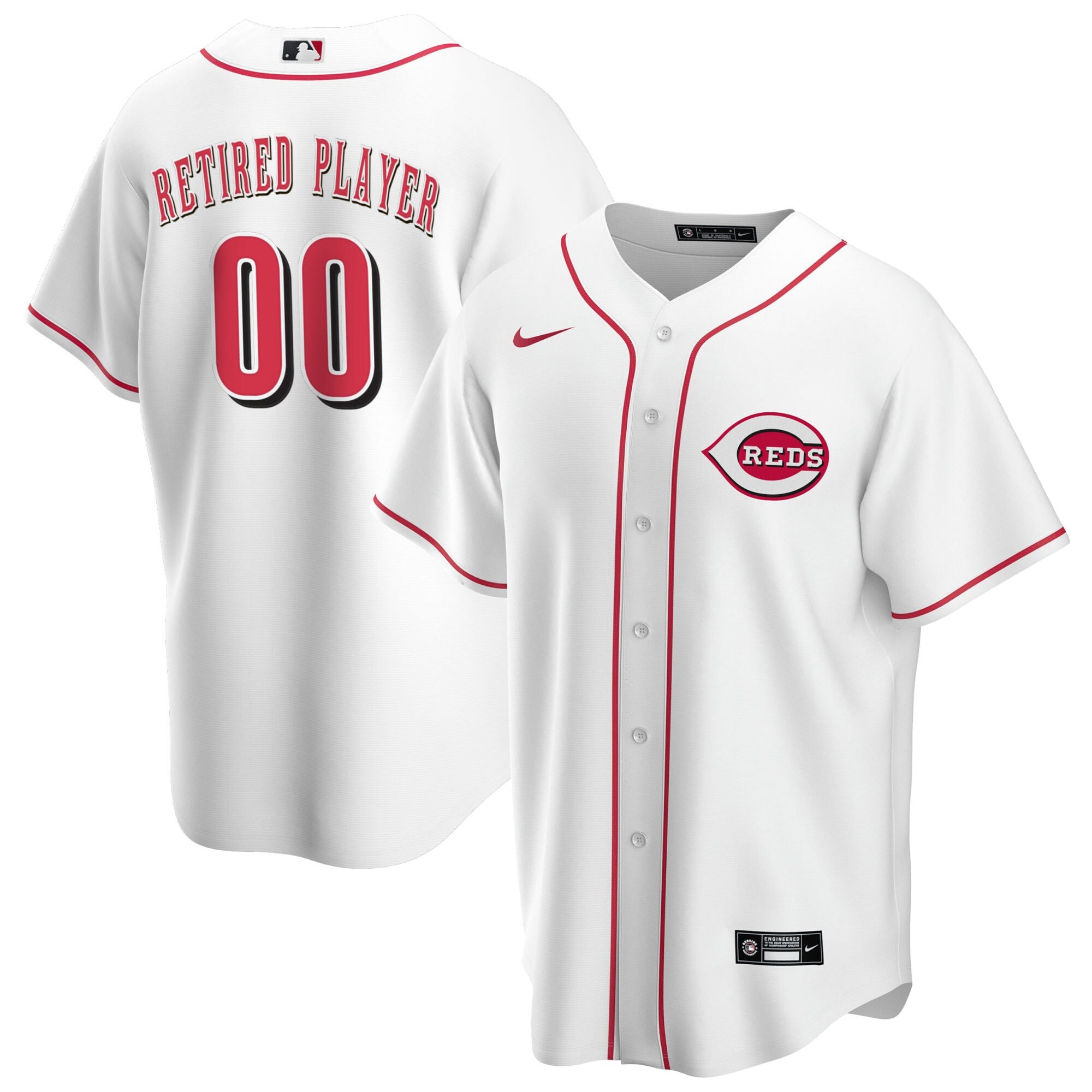 Cincinnati Reds white Home jersey