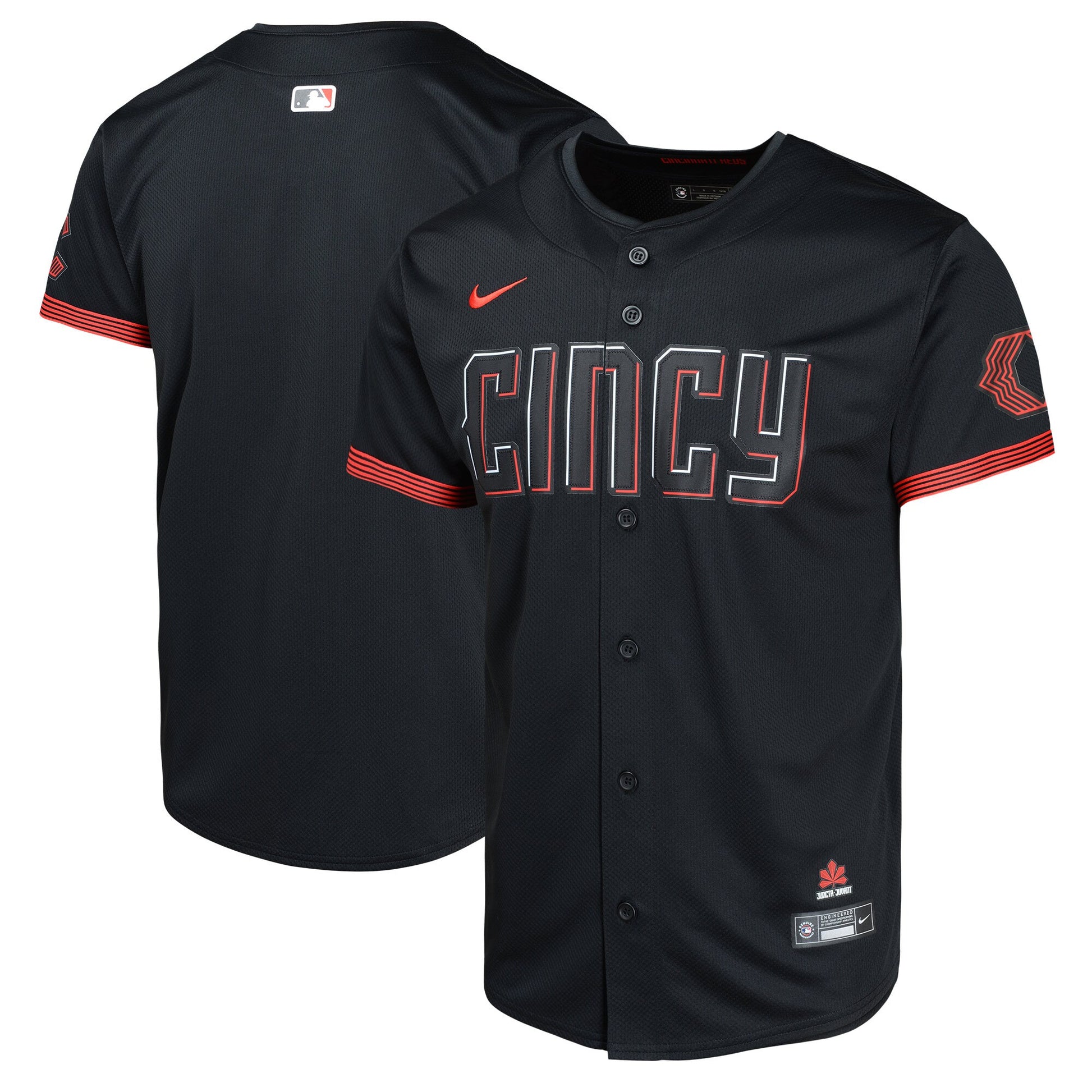 Cincinnati Reds black City Connect jersey