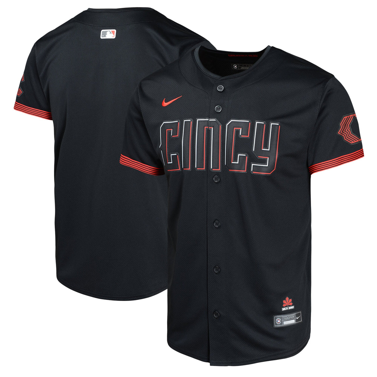 Cincinnati Reds black City Connect jersey