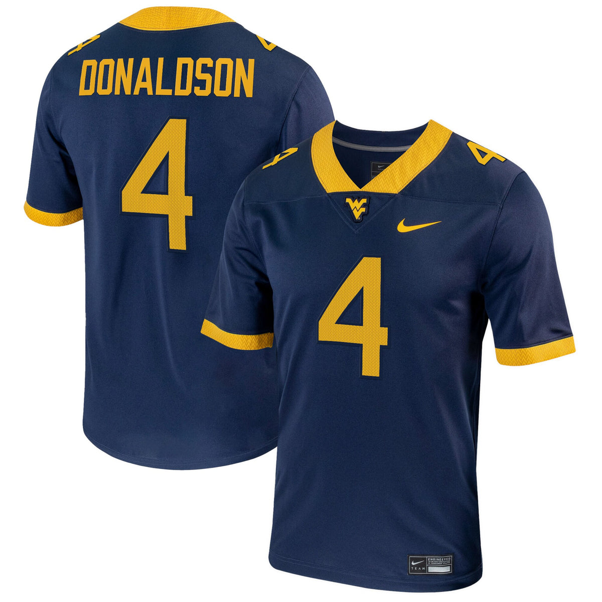 Cj Donaldson West Virginia Mountaineers navy jersey