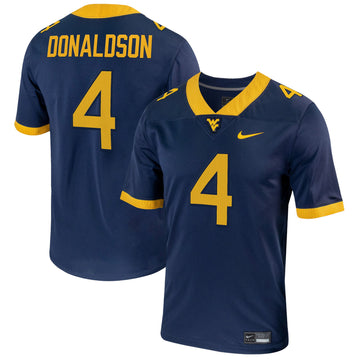 Cj Donaldson West Virginia Mountaineers navy jersey