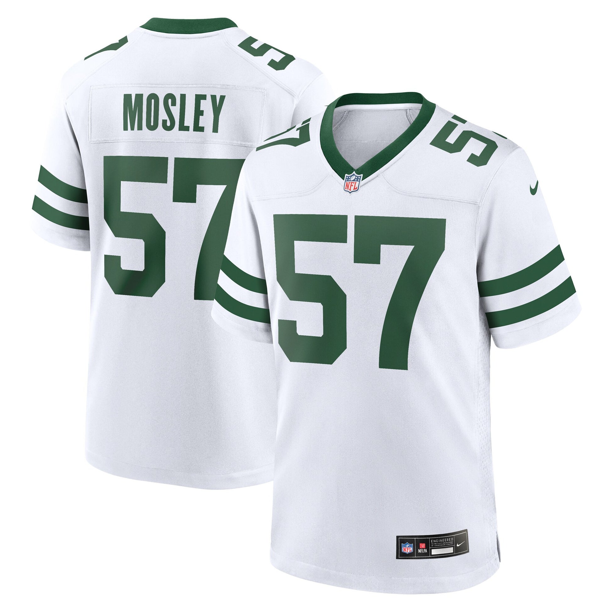 C.j. Mosley New York Jets white jersey