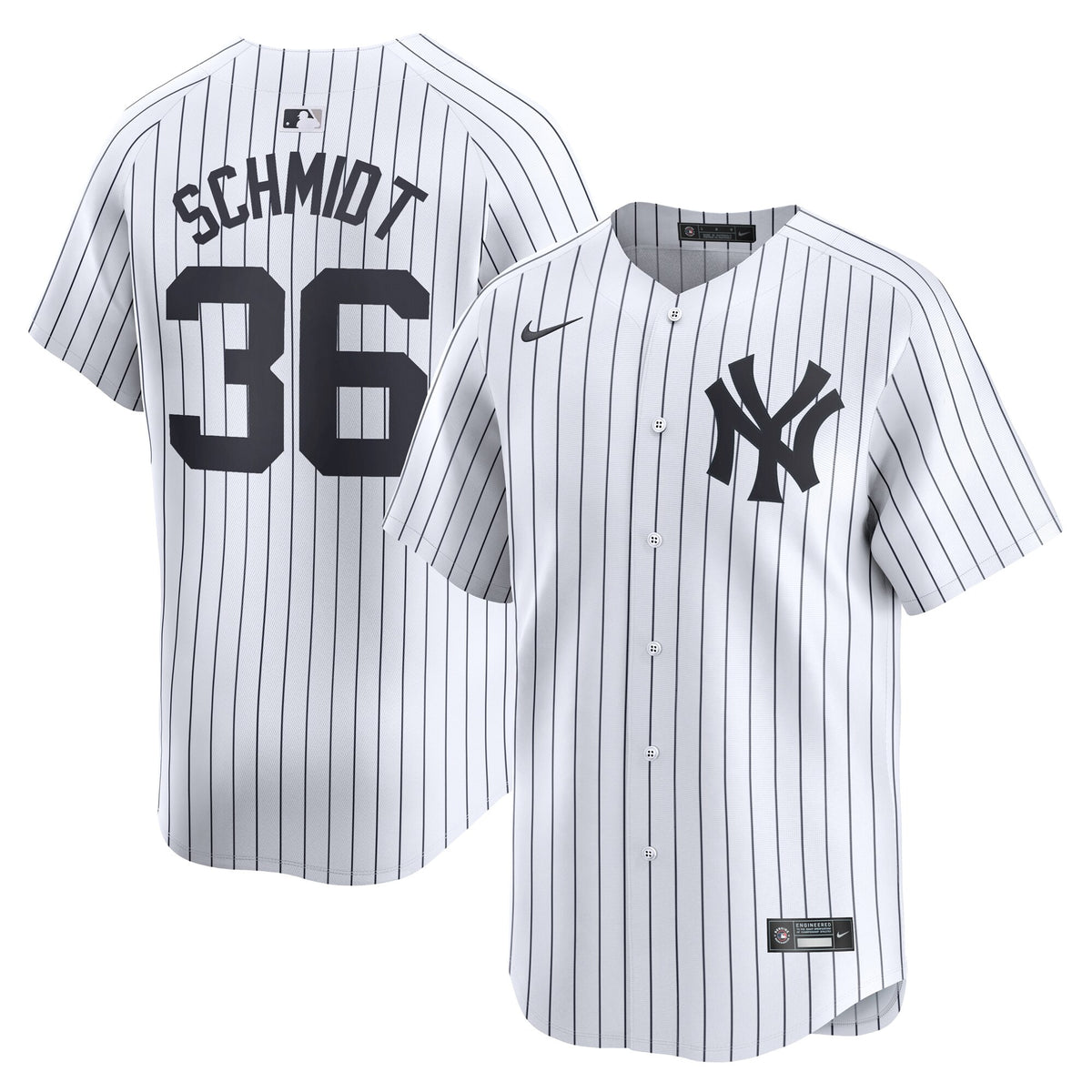 Clarke Schmidt New York Yankees white Limited jersey