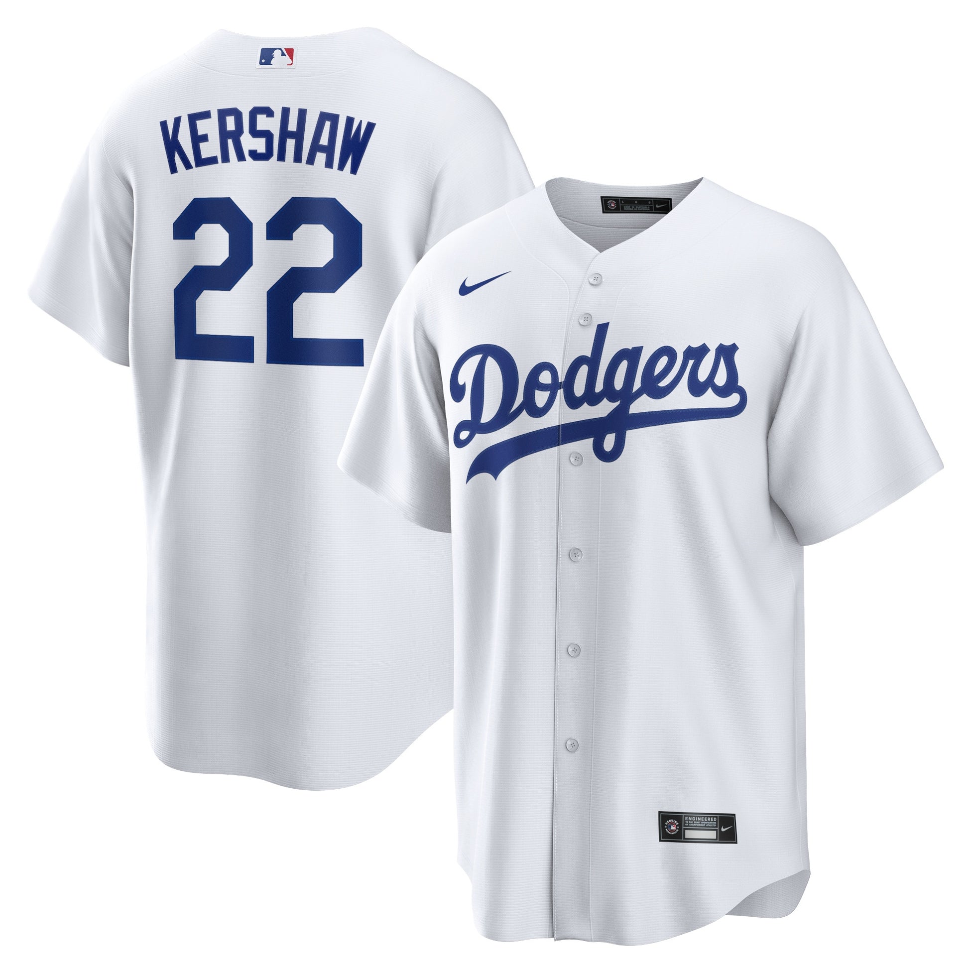 Clayton Kershaw Los Angeles Dodgers white Home jersey