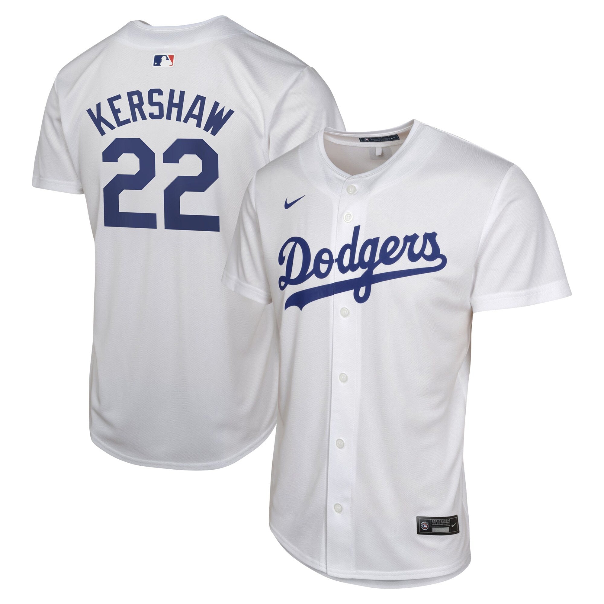 Clayton Kershaw Los Angeles Dodgers white Home jersey