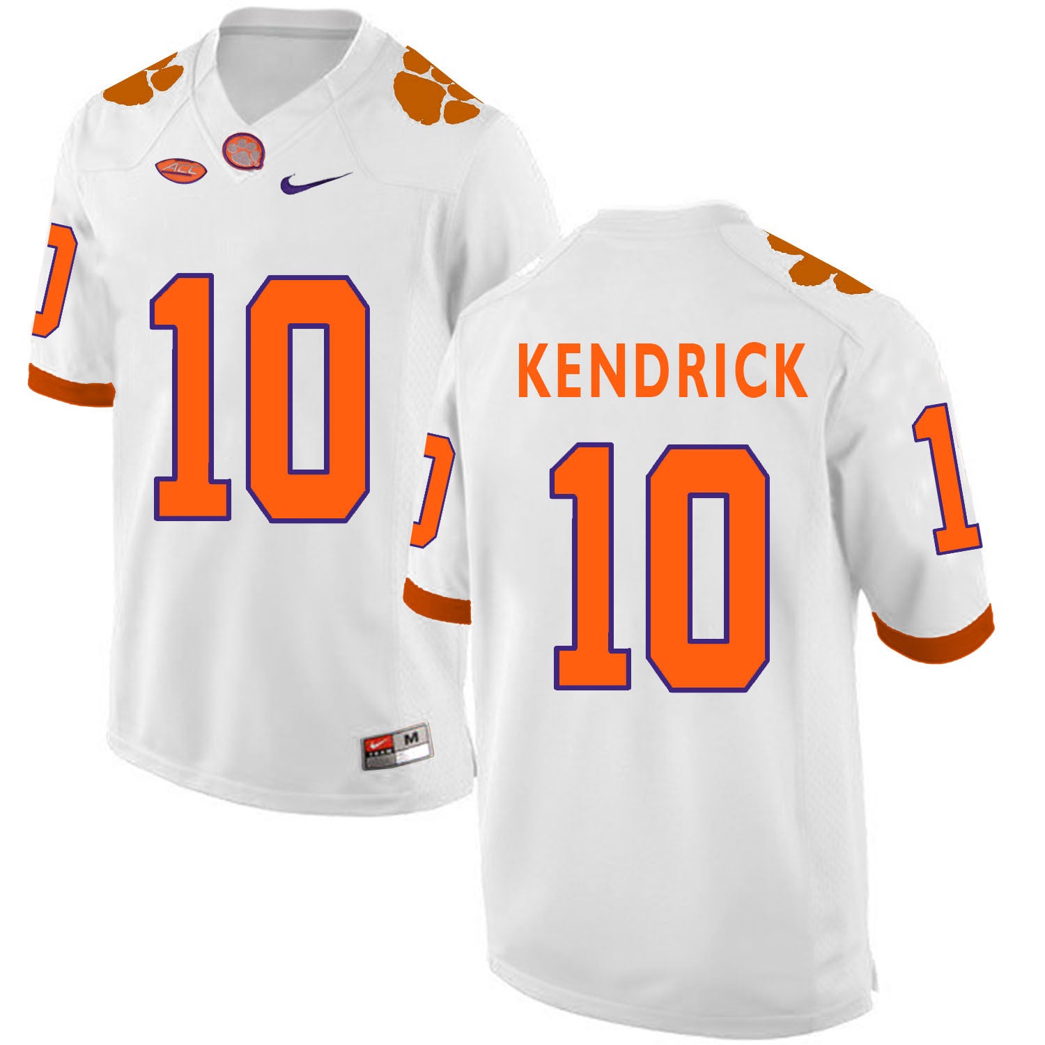Derion Kendrick Clemson Tigers white jersey