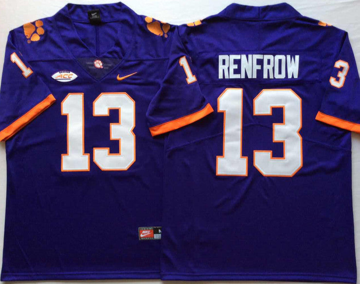 Hunter Renfrow Clemson Tigers purple jersey