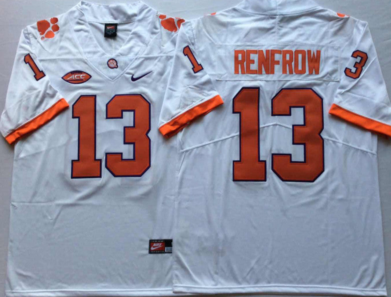 Hunter Renfrow Clemson Tigers white jersey