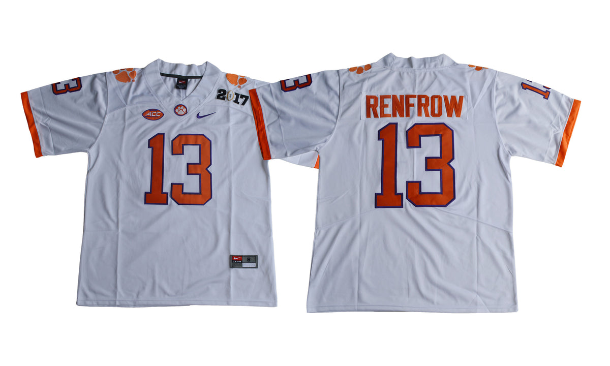 Hunter Renfrow Clemson Tigers white Game jersey