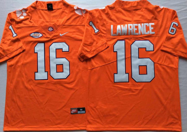 Trevor Lawrence Clemson Tigers orange jersey