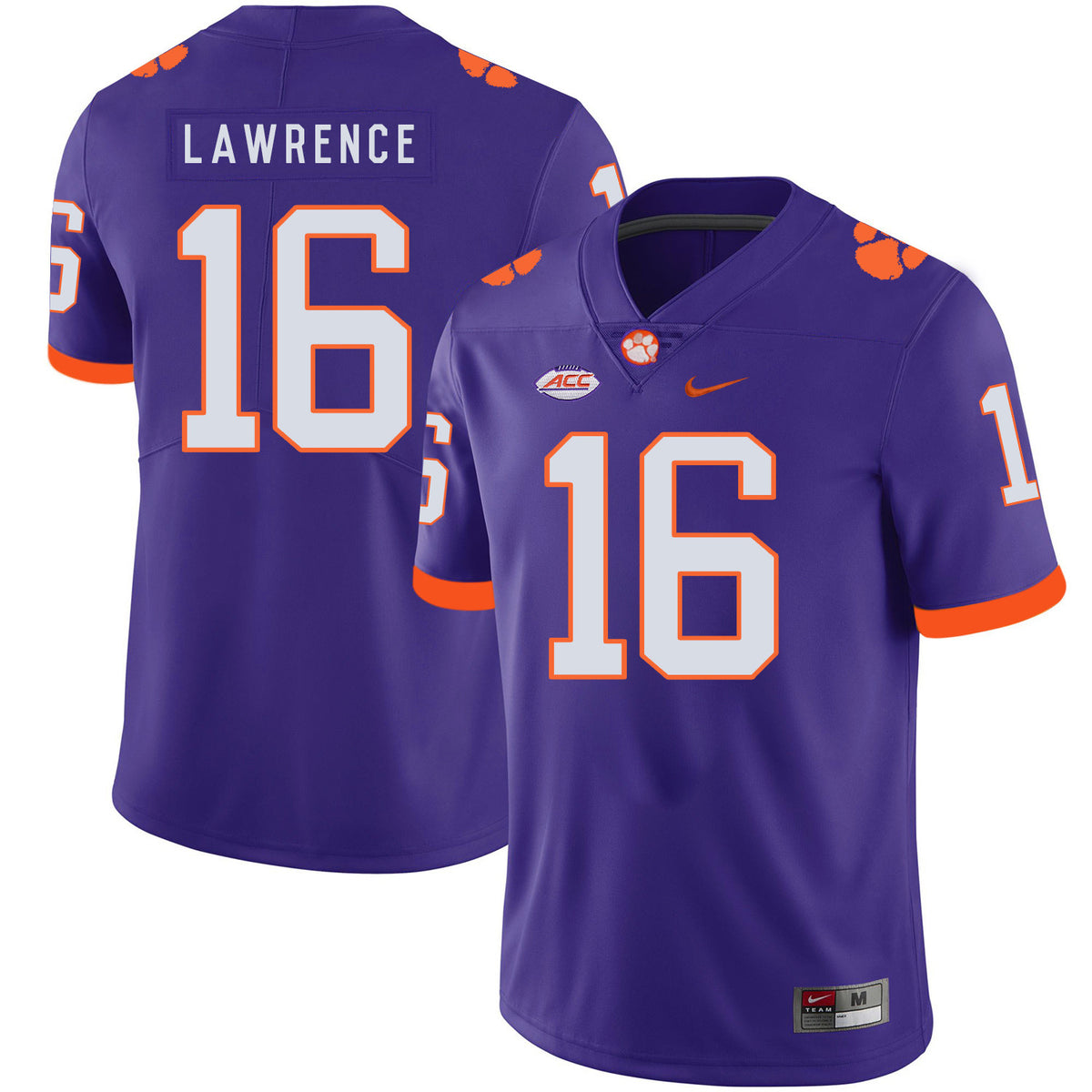 Trevor Lawrence Clemson Tigers purple jersey