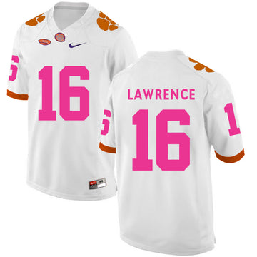 Trevor Lawrence Clemson Tigers white jersey