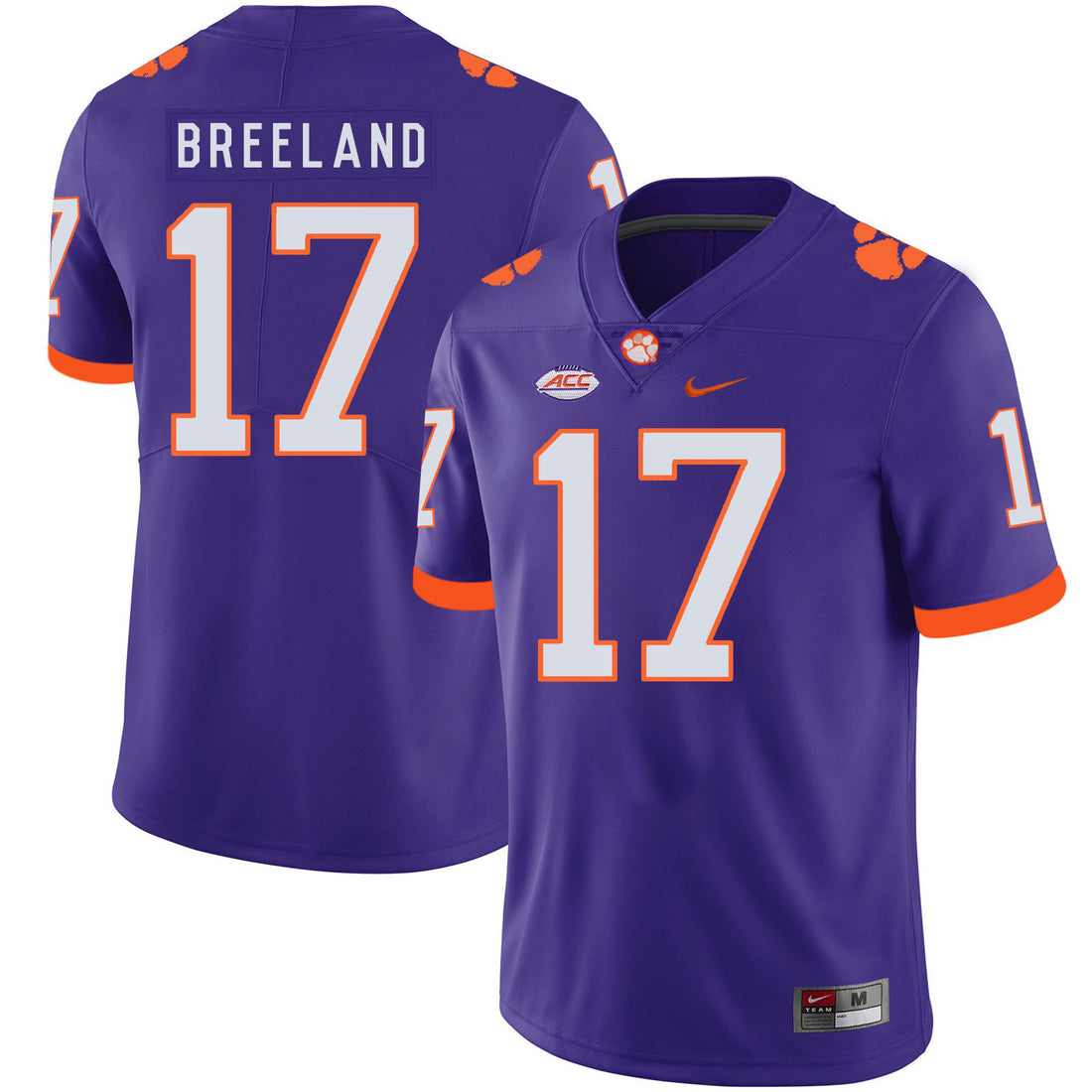 Bashaud Breeland Clemson Tigers purple jersey