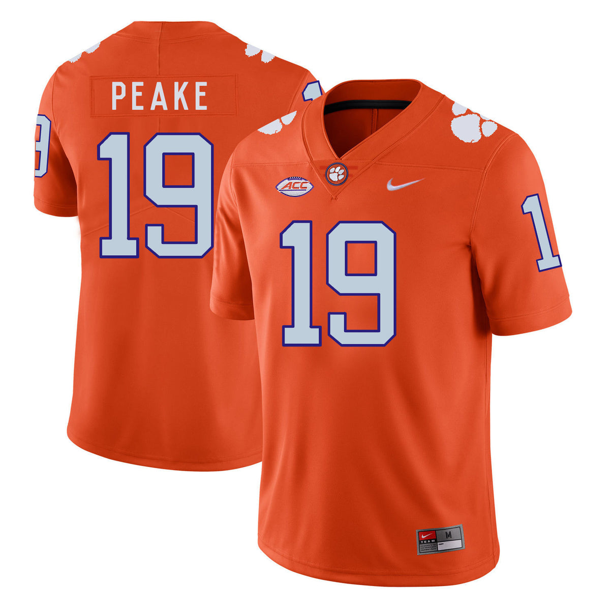 Charone Peake Clemson Tigers orange jersey