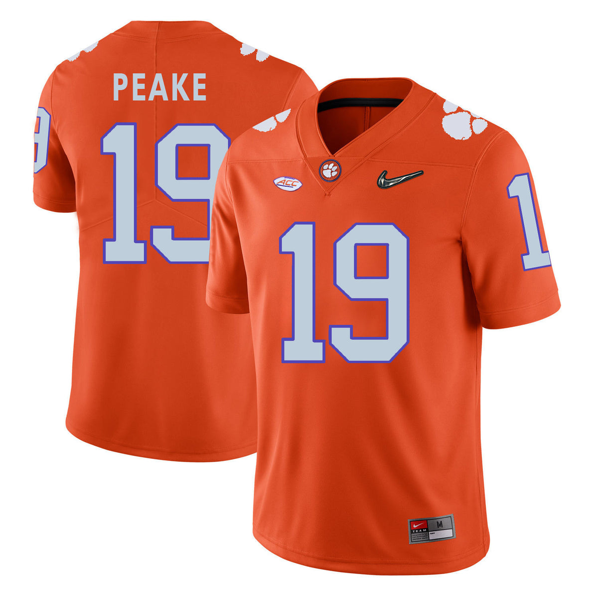 Charone Peake Clemson Tigers orange jersey