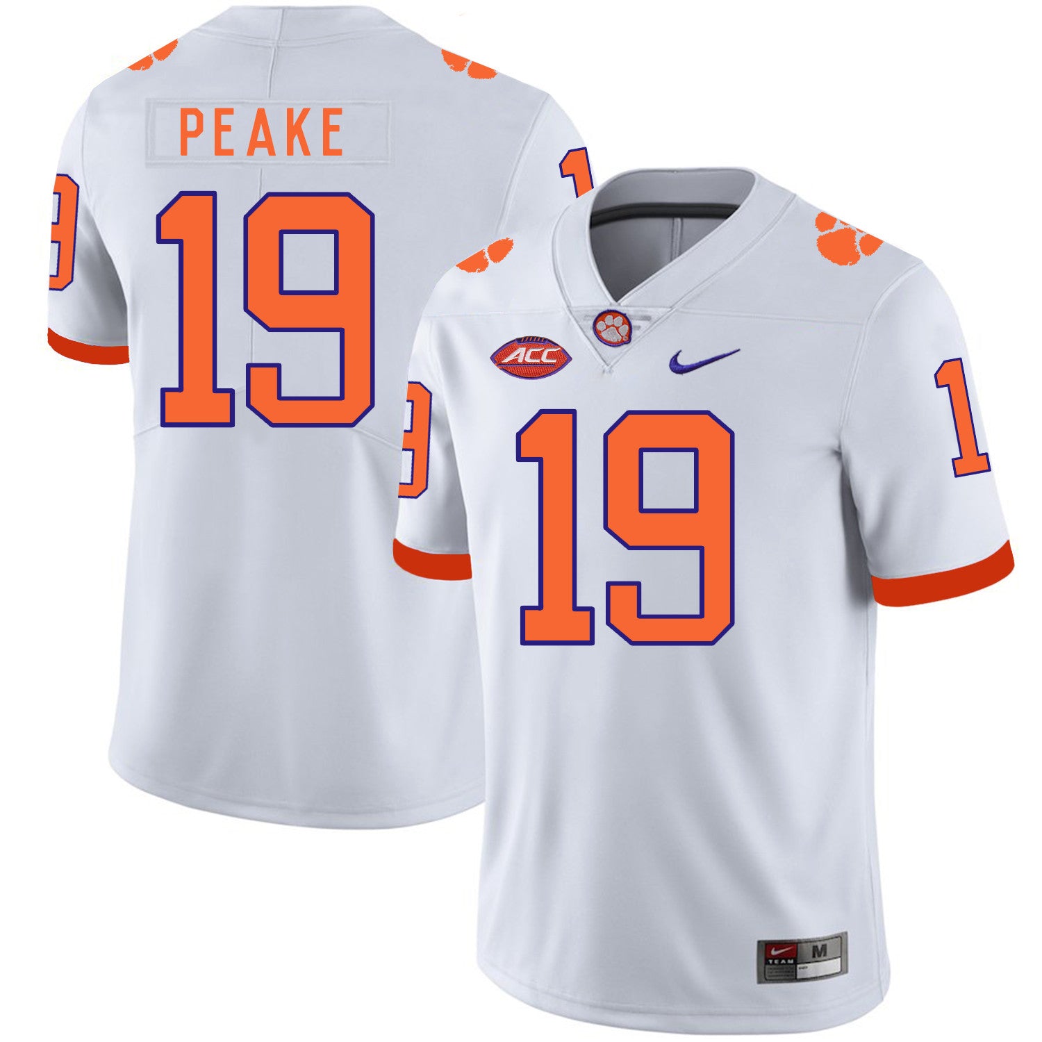 Charone Peake Clemson Tigers white jersey